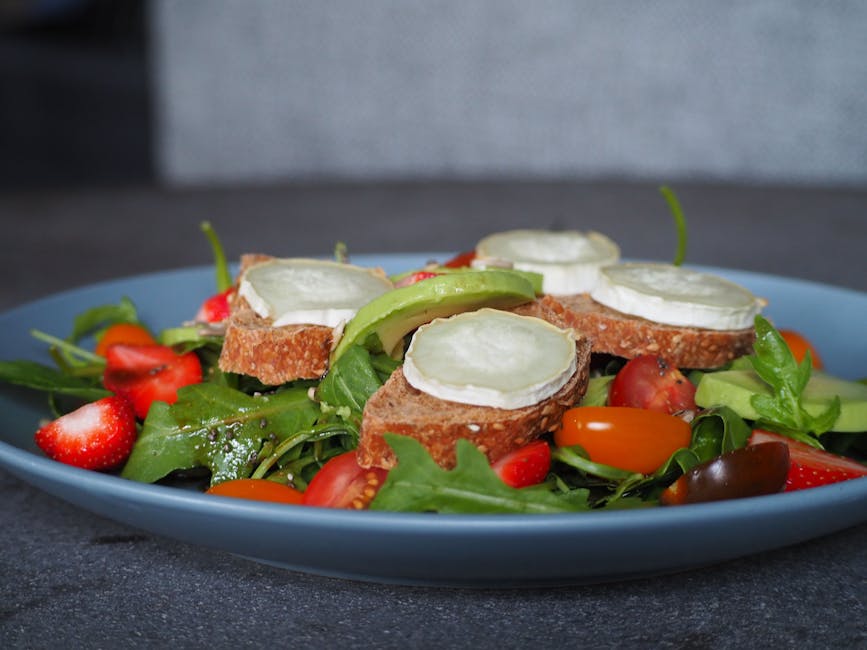 Ovnsbakt tomatsalat med panert geitost
