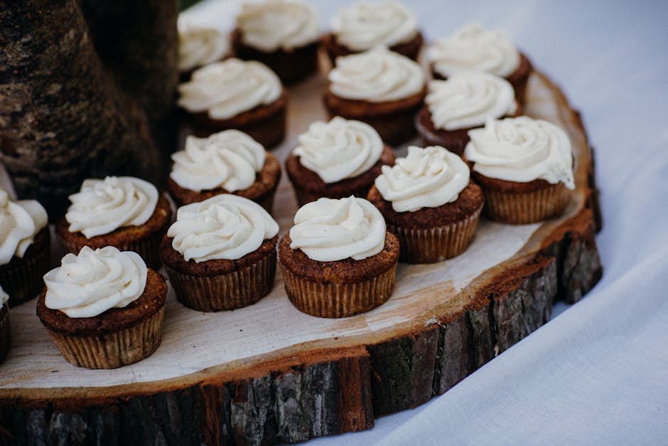 Krydrede cupcakes med kremostglasur