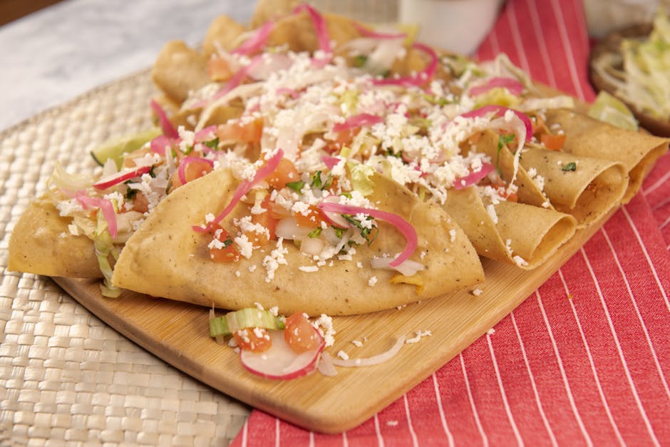 Tranebærsalsa med kalkun-taquitos