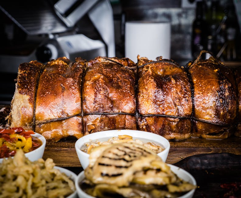 Saftig ovnsstekt porchetta med sprø svor