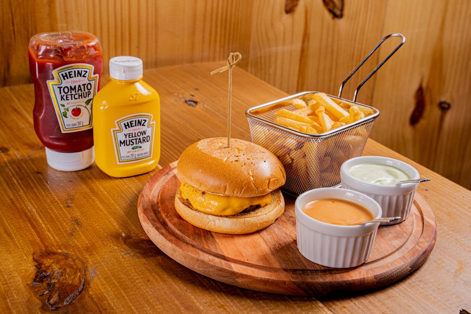 Røykfylte ølburgere med kremet sennepssaus