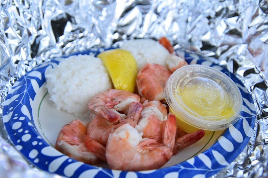 Chipotle- og ølmarinerte reker i foliepakke