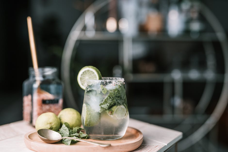 Skinnende steinmur-cocktail med rom og ingefærøl