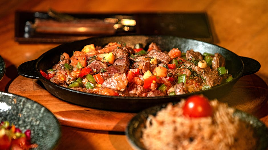 Biff- og potethash med saktesimret høyrygg