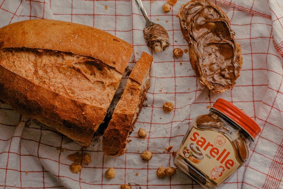 Panini med pølse og hasselnøtt-sjokoladepålegg