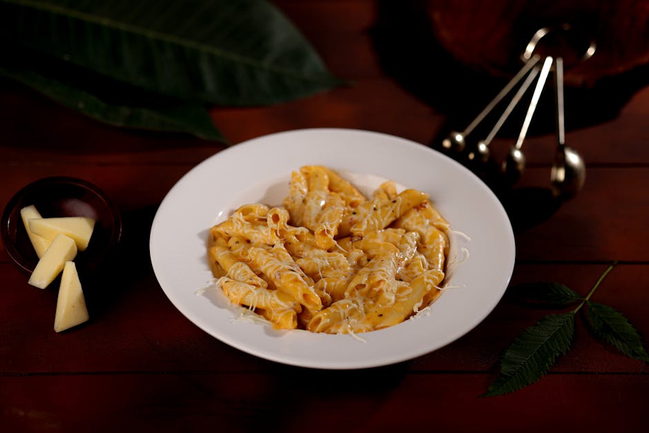 Kremet makaroni med butternut squash og cheddar