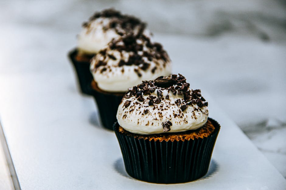 Tiramisu-cupcakes med kaffesirup og mascarponekrem