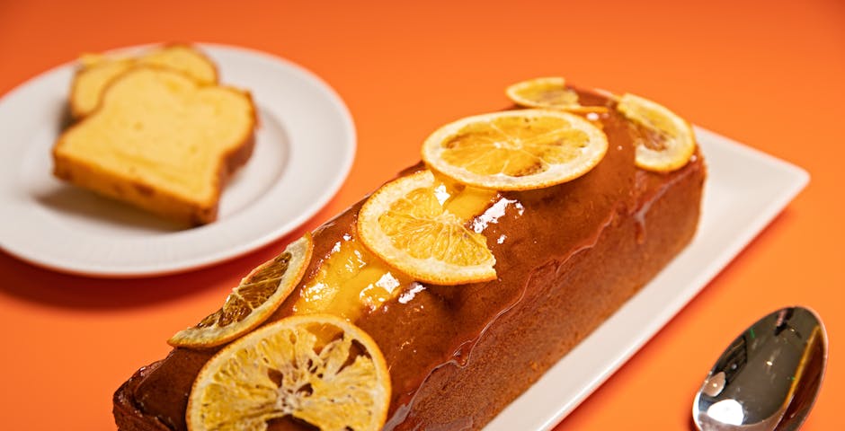 Saftig sitronbrød med valnøtter