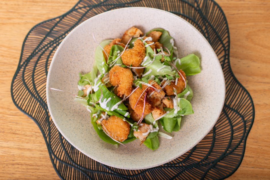 BBQ kyllingsalat med grillet kylling