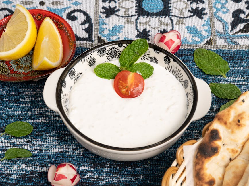 Frisk yoghurtdressing med sitron