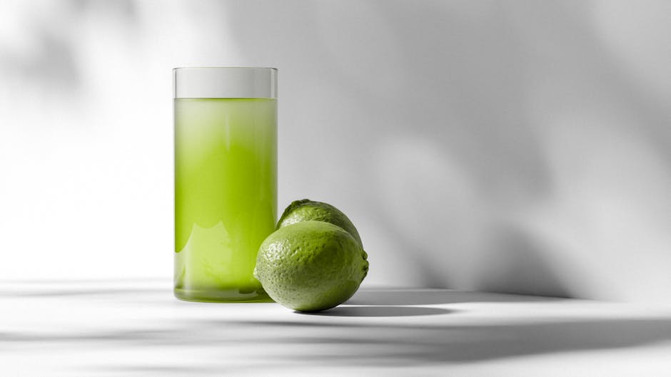 Grønn juice med baobab-pulver