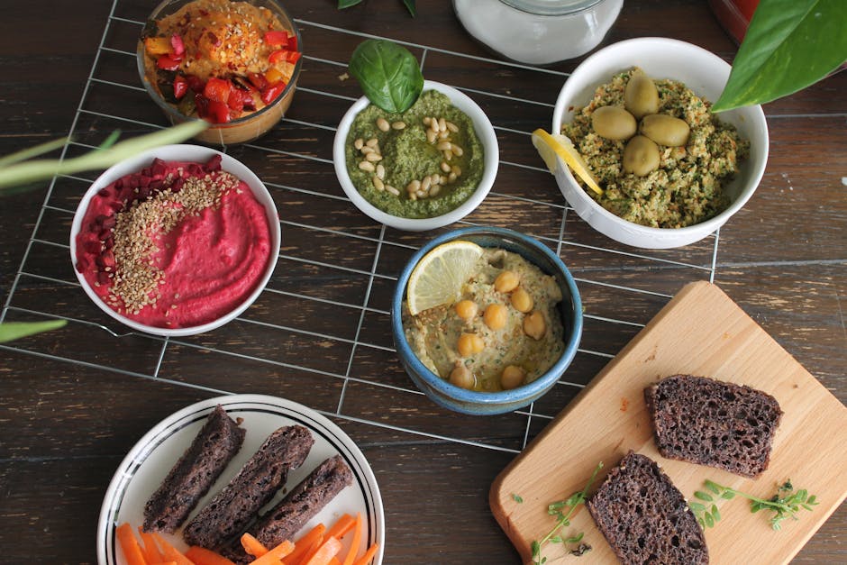 Crudités med sitron-pesto geitostdip