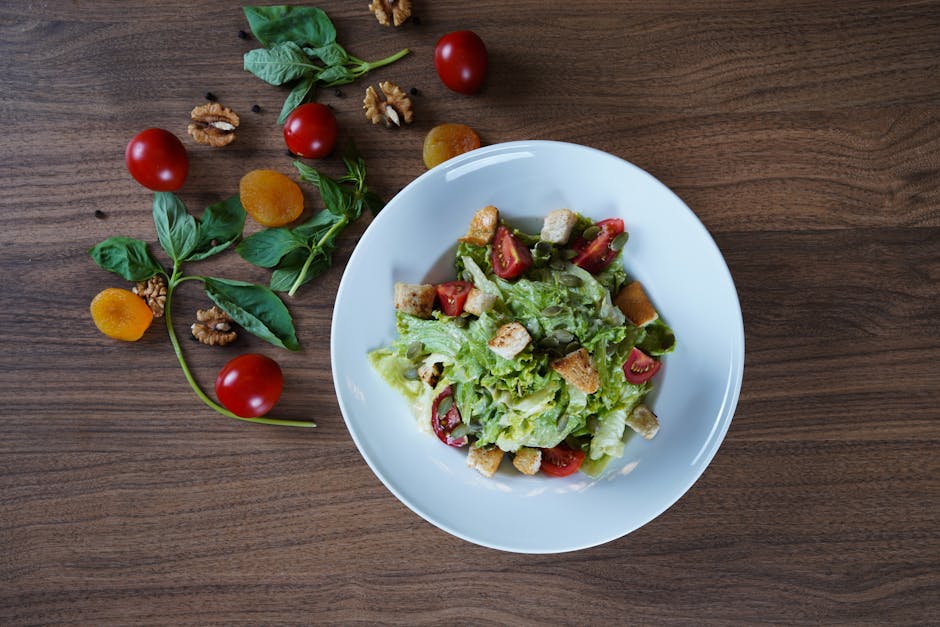 Frisk Sonomasalat med valnøtter og urter