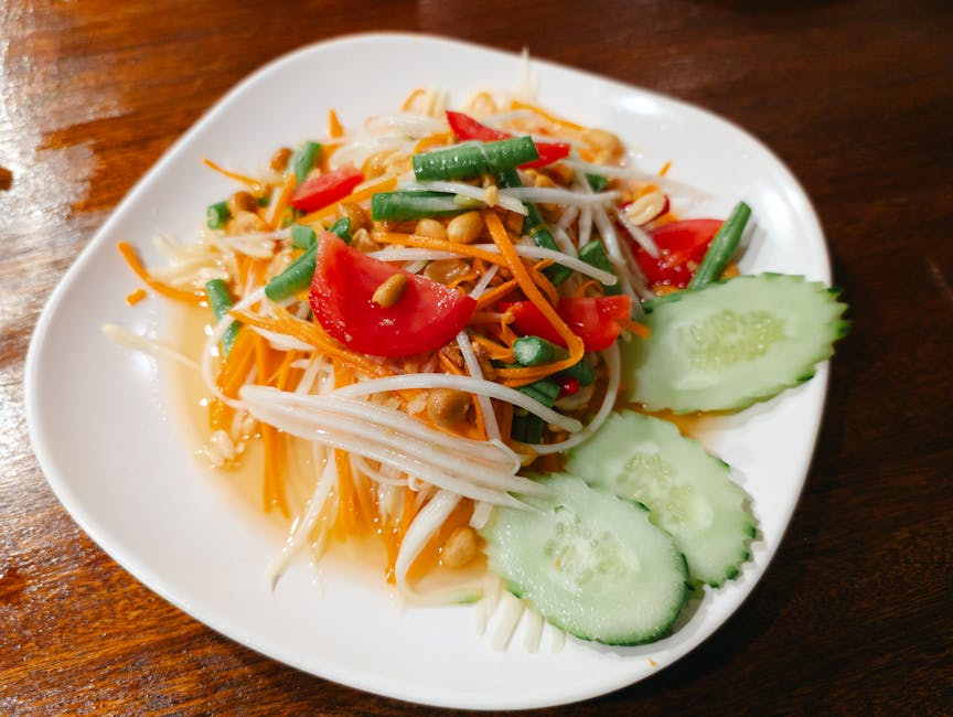 Frisk thailandsk agurkesalat