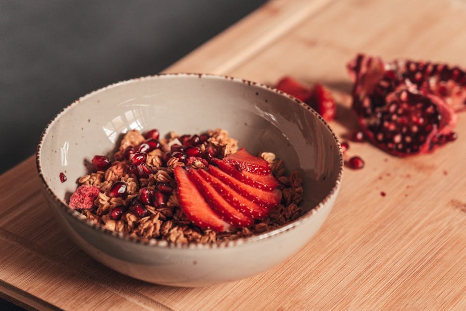 Granola med lønnesirup og aprikos