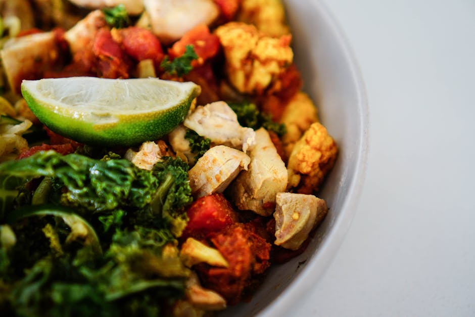 Kylling med grønnkål og freekeh-linsepilaf