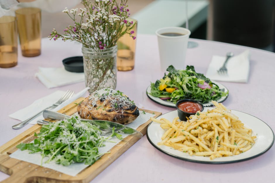 Frisk ruccolasalat med sopp og reddik