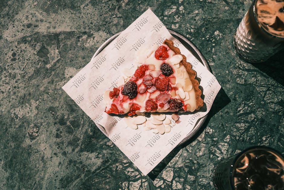 Tranebær- og mandelcrostata