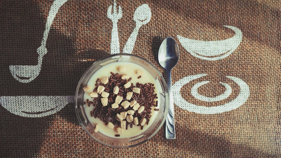 Peanøttsmør- og sjokoladepudding med krem