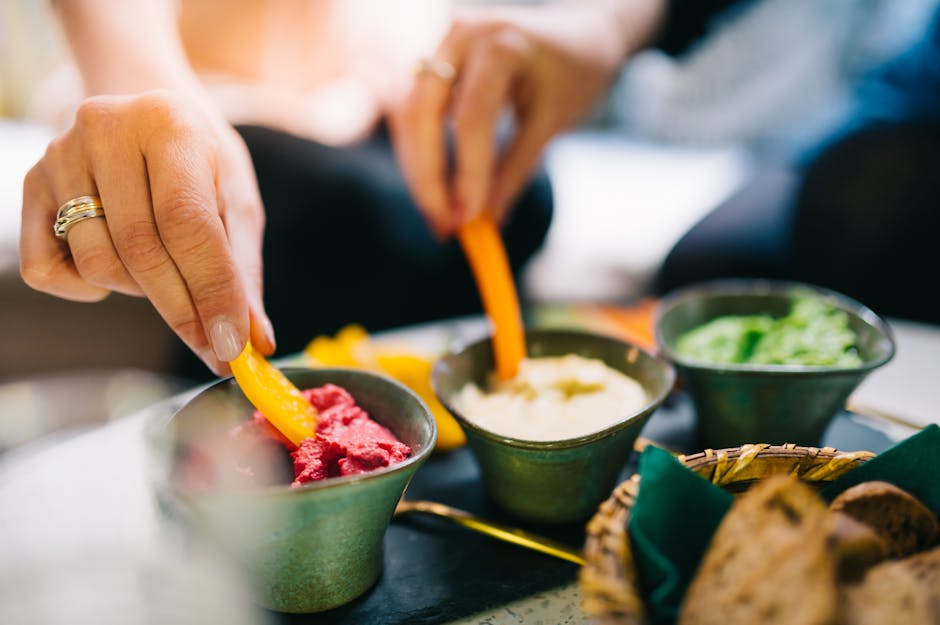 Kremet edamame- og ertehummus