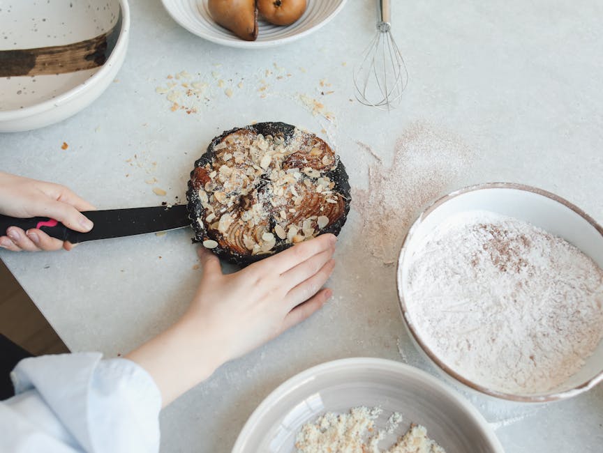 Mandel- og pæreclafoutis