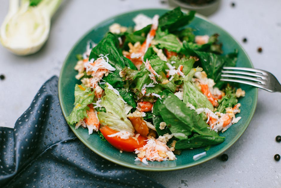 Frisk krabbesalat med selleri og remoulade