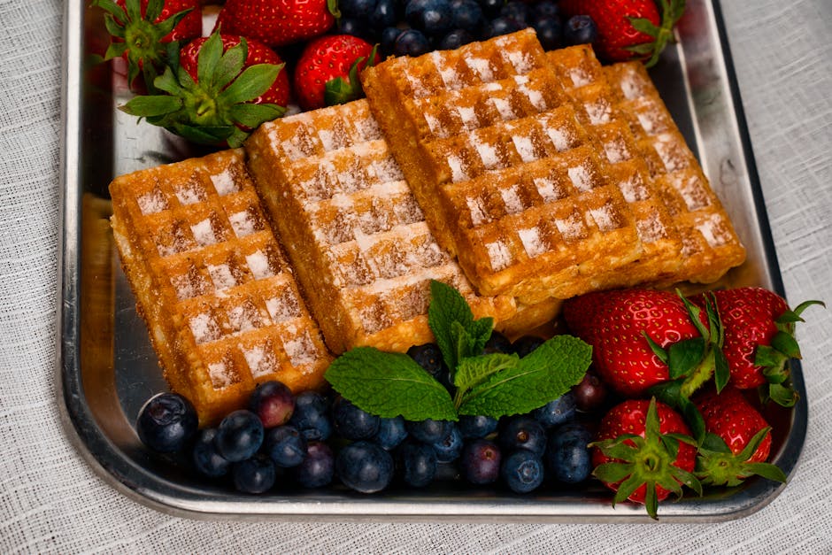 Vaffelmiks med mais og havregryn