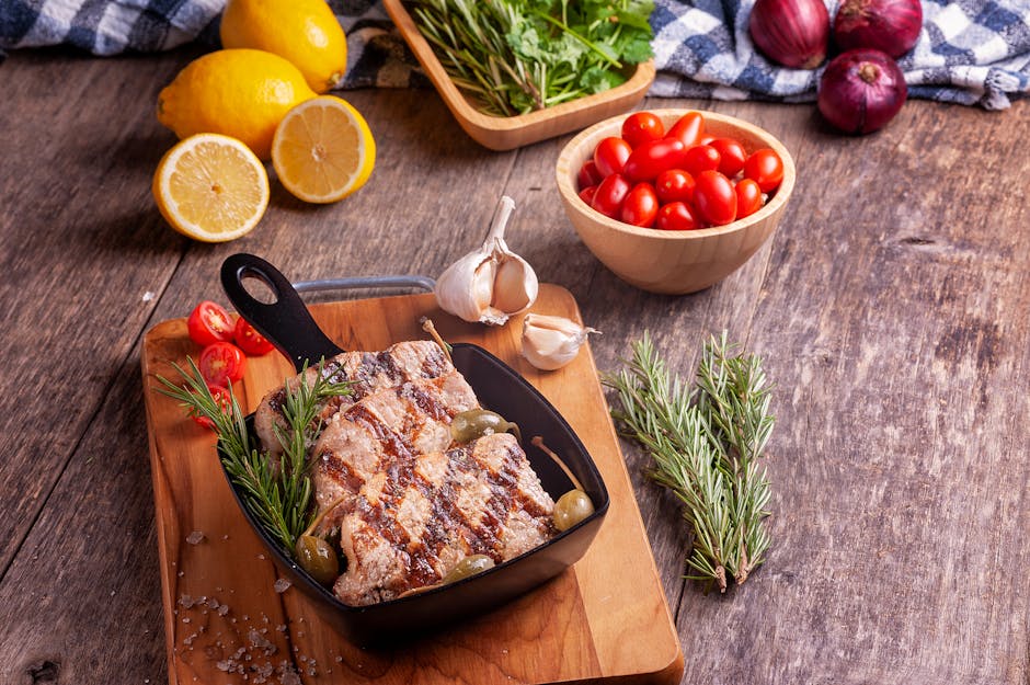 Grillet kylling med hvitløk, rosmarin og vårløk