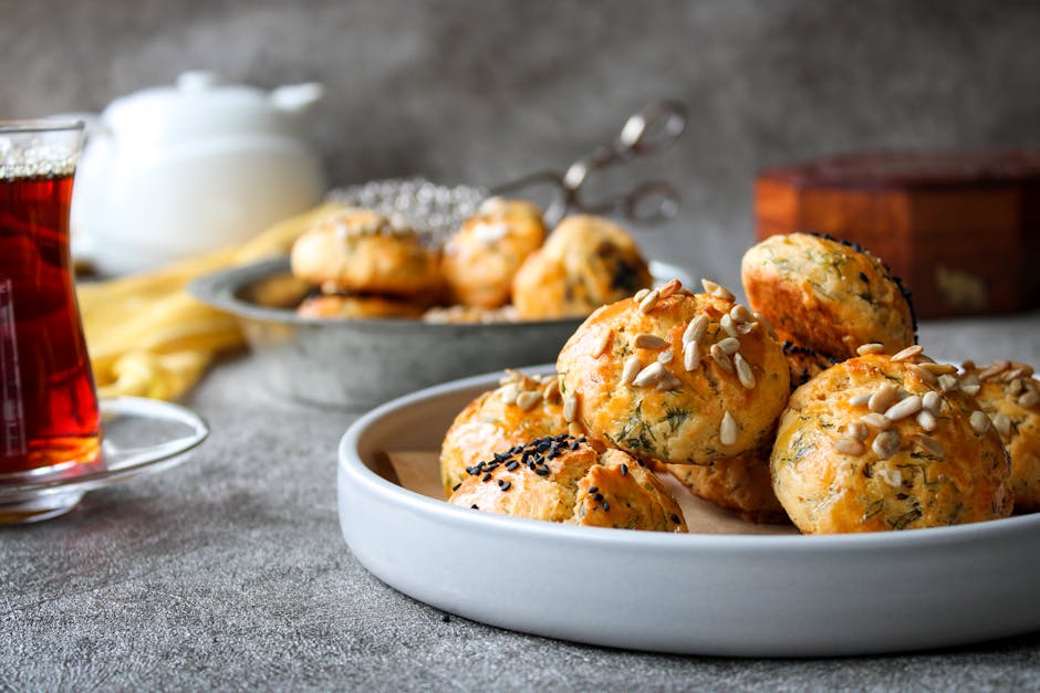 Miniatyr Gougères med Gruyère og Dillfrø