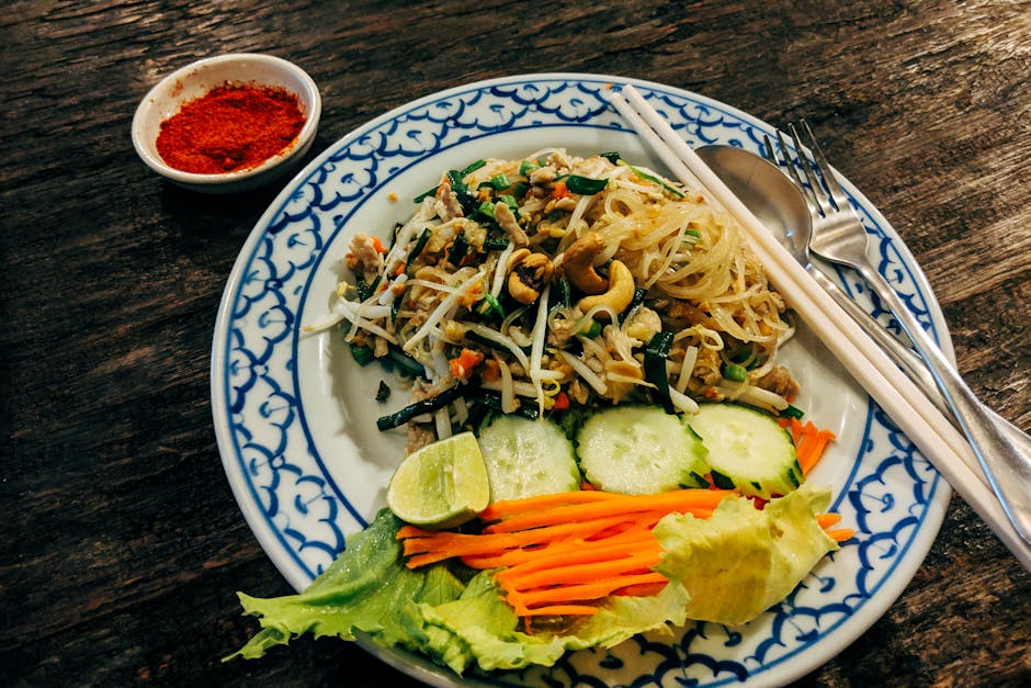 Pad Thai uten nudler med daikon og gulrot