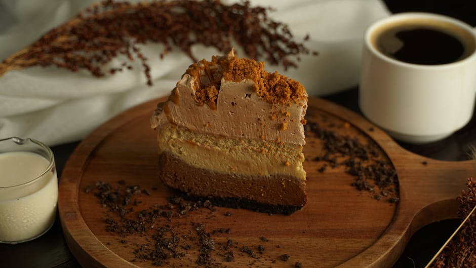 Mocha Crunch iskremkake med sjokolade og kaffe