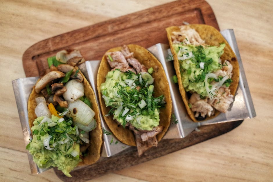 Taco med sopp, rajas og mais