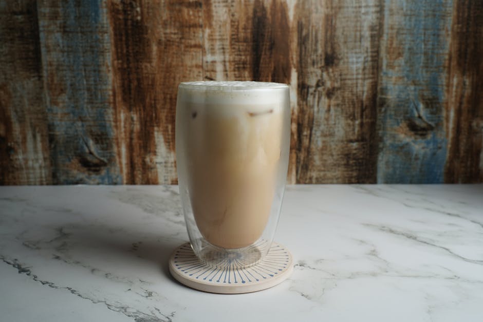 Iced Horchata Latte med kaffe