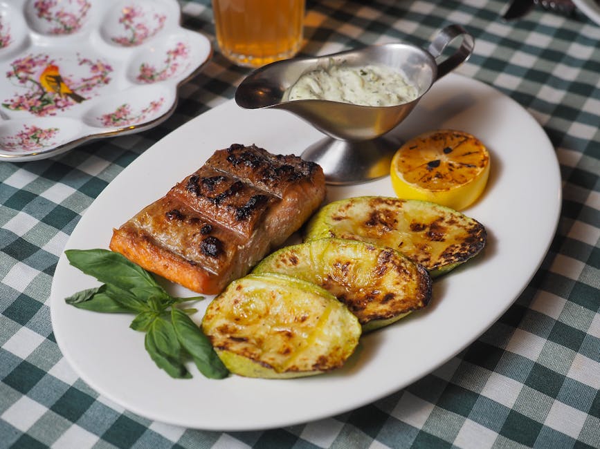 Grillet laks med estragon- og sitronsmør