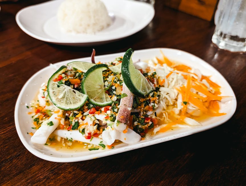 Frisk konksalat med lime og chili