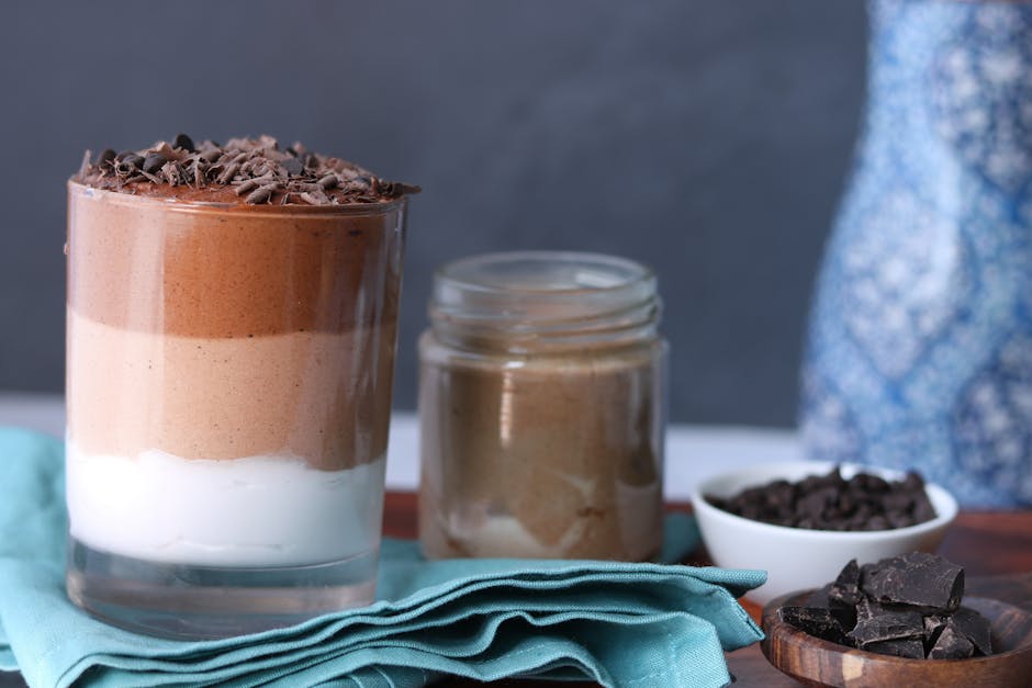 Sjokolademousse med sitronkrem (laget i blender)