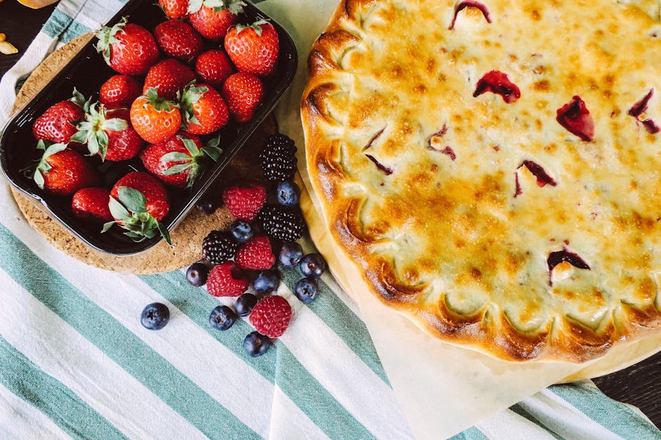 Yoghurtpai med drue- og sortpepperkompott