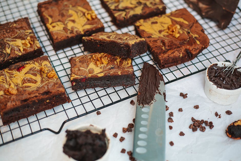 Klassiske sjokoladebrownies med valnøtter