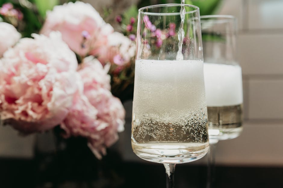 Skinnende julep med mynte og champagne