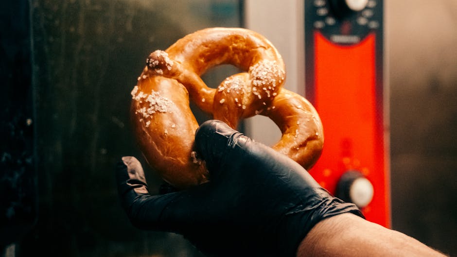 Hjemmelagde pretzels med grovt salt