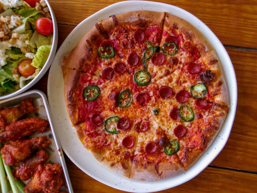 Kyllingpizza med Buffalo-saus