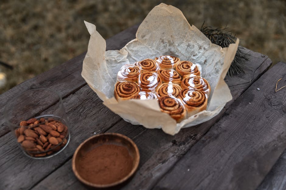 Kanelboller med kakeblanding