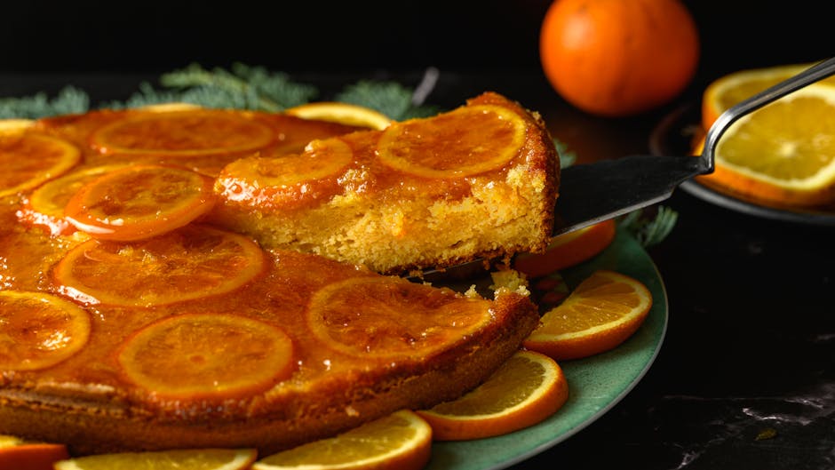 Saftig marmeladekake med kandisert appelsinskall