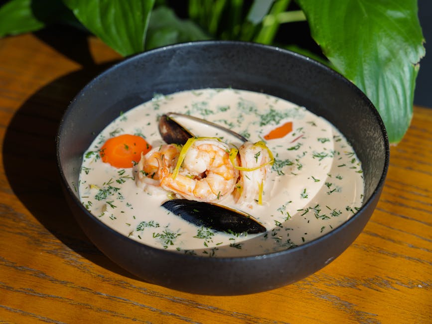 Kremet New England kamskjellsuppe (Clam Chowder)
