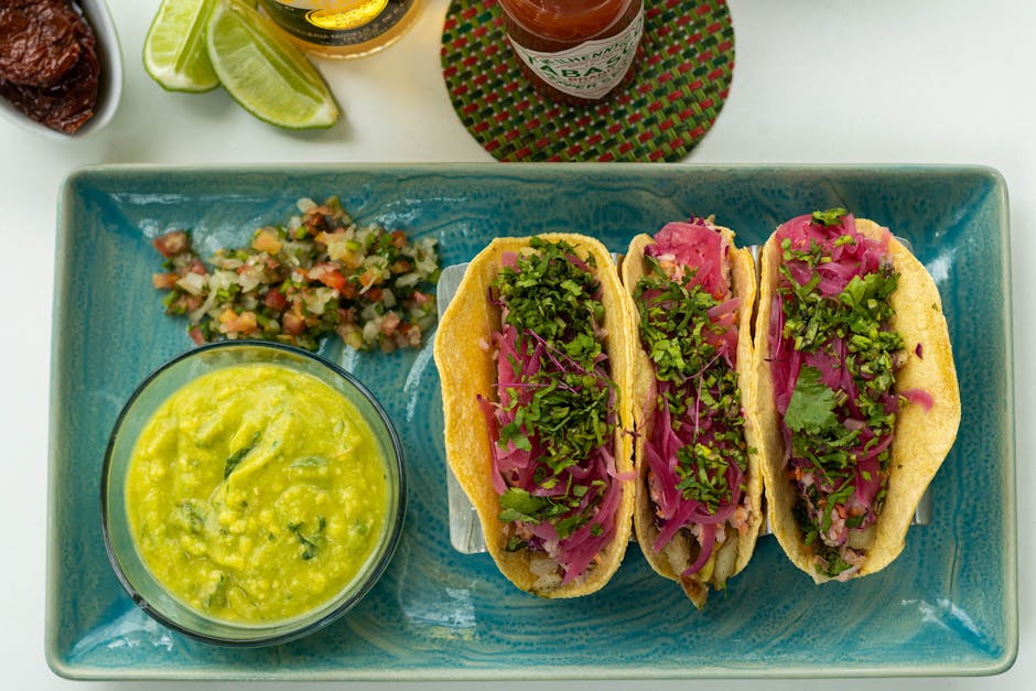 Taco med portulakk, avokado og pico de gallo