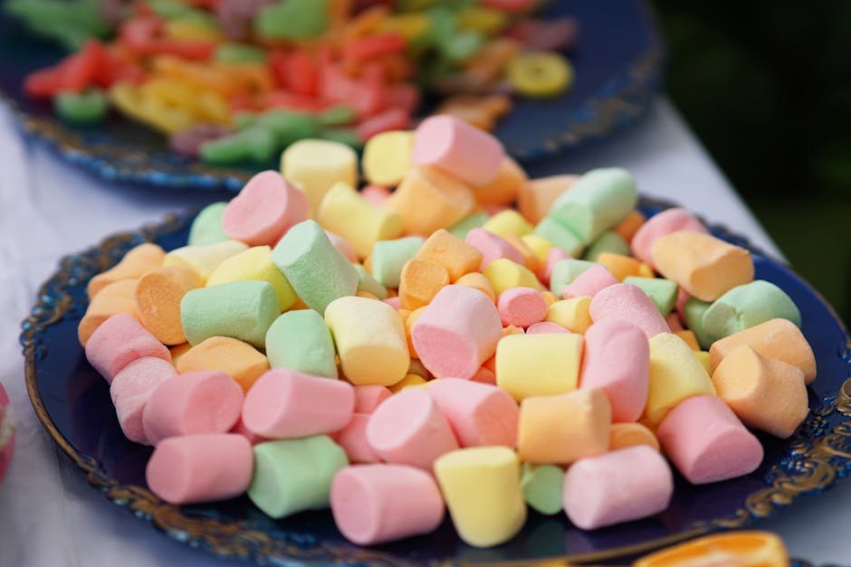 Sprø kalkungodbit av ris og marshmallows