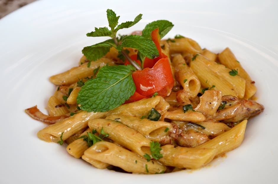 Kremet solepasta med tomat og mynte