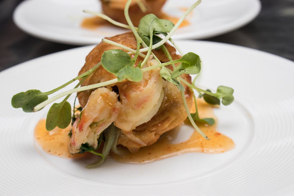 Galette av krabbekjøtt og reker