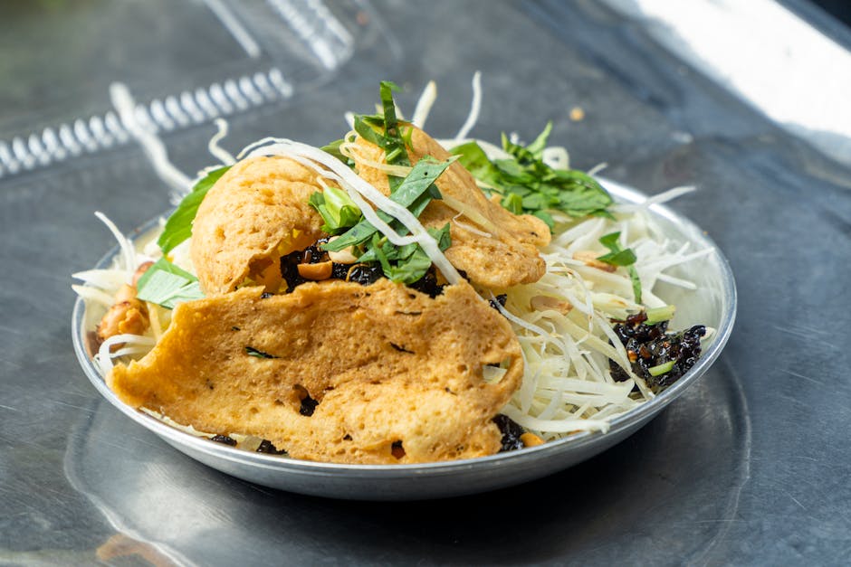 Grønn mango- og ansjosalat (Goi Kho Ca Com Xoai Song)