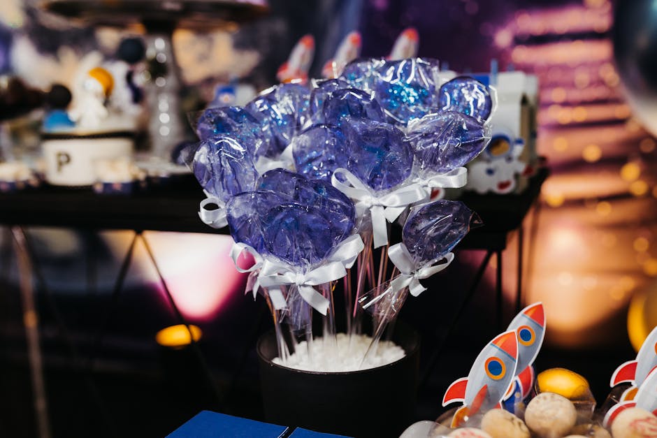 Ripsbukett av godteri